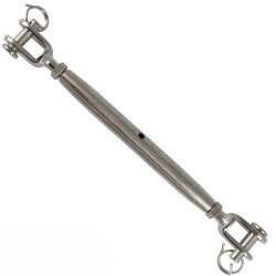 Turnbuckle fork-fork 8245 - M6 x 220 mm - stainless steel...