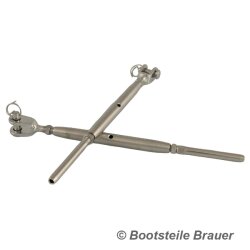 Turnbuckle fork-terminal - 6 x M12 mm - Stainless steel...