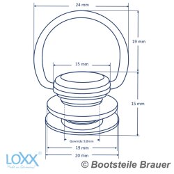 LOXX Partie supérieure avec support 2,5mm
