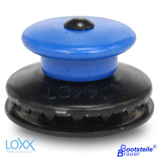 LOXX partie supérieure grosse tête - laiton nickeler bleu - partie inférieure noir-nickel