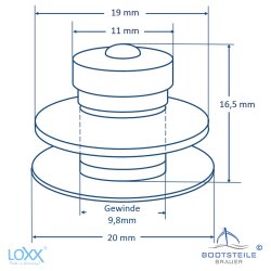 LOXX partie supérieure petite tête 4 mm