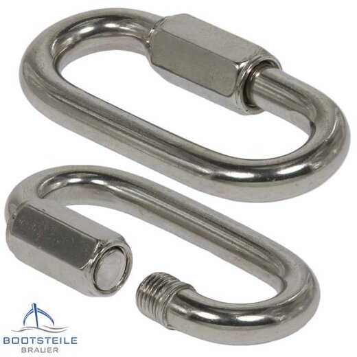 Quick links for chains 3 - 12 mm - Stainless steel A4