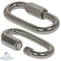 Quick links for chains 3 x 25 mm - Stainless steel A4