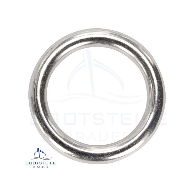MroMax Lot de 10 anneaux ronds en acier inoxydable de 60 mm de diamètre  extérieur de 5 mm d'épaisseur