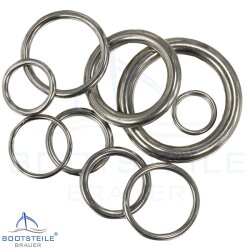 Welded metal O Rings 316 (A4 Marine) Stainless Steel Rings