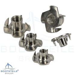 Drive-in nuts / Tee-Nuts 12005 - M4 - M10 - Stainless...