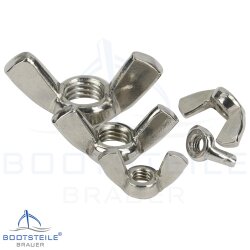 Wing nuts, American typ DIN 315 - Stainless steel A2