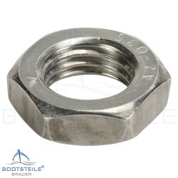 Hexagon thin nuts, low form DIN 439 - M2,5 - Stainless...