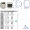 Hexagon nuts, height 1,5 d, Form B, M8 DIN 6330 - Stainless steel V2A