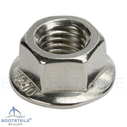 Hexagon flange nuts with serration DIN 6923 - M4 -...