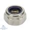 Self-locking hexagon nuts, low type DIN 985 -  M3 - stainless steel A2 (AISI 304)