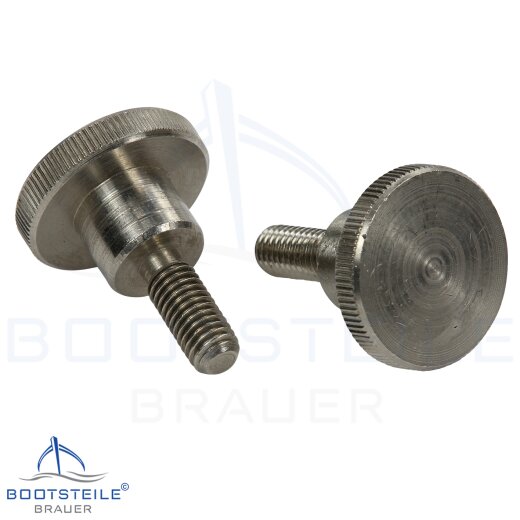 Knurled thumb screws, high type DIN 464 -  M3 X 8 mm - Stainless steel A1