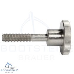 Knurled thumb screws, high type DIN 464 -  M4 X 8 mm - Stainless steel A1