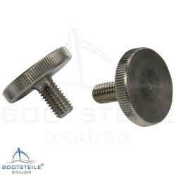Knurled thumb screws, thin type DIN 653 - M4 - stainless...