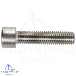 Vis à tête cylindrique à six pans creux  DIN 912 (ISO 4762) - M2 X 10 mm, Fil partiel - acier inoxydable A2 (AISI 304)