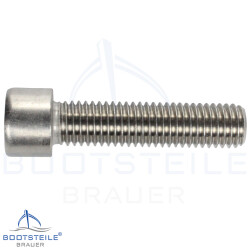 Vis à tête cylindrique à six pans creux  DIN 912 (ISO 4762) - M3 X 5 mm, Fil partiel - acier inoxydable A2 (AISI 304)