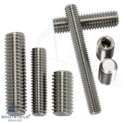 Hexagon socket set screws with flat point DIN 913 (ISO...