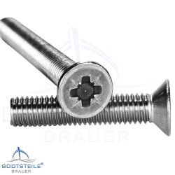 Senkkopfschrauben mit Kreuzschlitz (Z - Pozidrive) DIN 965 -  M5 X 30 mm - stainless steel A2 (AISI 304)