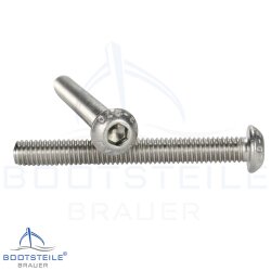 Hexagon socket button head screws with fullthread ISO 7380 - M5 X 40/40 - stainless steel A2 (AISI 304)