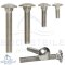 Mushroom head square neck bolts with fullthread DIN 603 M10 X 60/60 - stainless steel A2