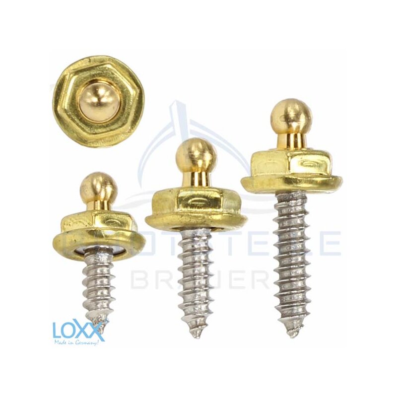 Screw hook with wood thread - V4A, 1,28 €