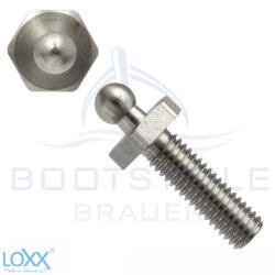 LOXX® screw with metric thread M5 x 16 - Stainless steel