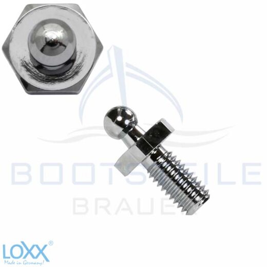 LOXX® Schraube mit metrischem Gewinde M5 x 10 mm - verchromt