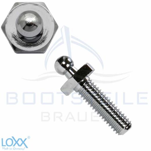 LOXX® Schraube mit metrischem Gewinde M5 x 16 mm - verchromt
