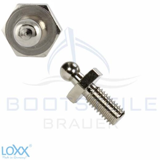LOXX® Schraube mit metrischem Gewinde M5 x 10 mm - Vernickelt