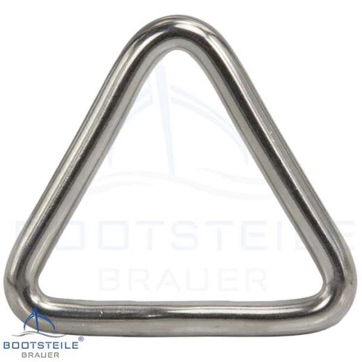 Triangel Ring 6 x 50 mm geschweißt, poliert - Edelstahl V2A
