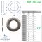Rondelles Plates 5,3 (M5) DIN 125 - Acier inoxydable V2A