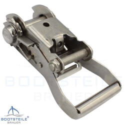 Ratchet buckle for strap width 50 mm BL in KG: 3000 KG - Stainless steel V2A