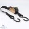 Retractable ratchet tie-down strap 25 x 1800 mm - Steel / PES