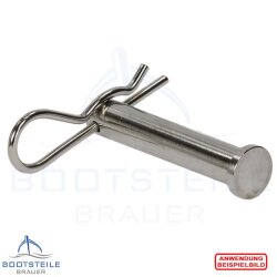 Spring cotter single 2,5 x 54 mm - Stainless steel V2A