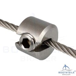 Wire rope stopper 2 x M4 mm - stainless steel V4A