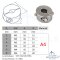 Wire rope clamp ring 5 x M3 mm - Stainless steel V4A