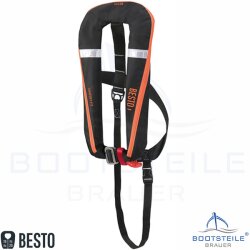 Besto Gilet de sauvetaget Comfort Fit 180N LB noir/orange