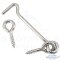 Gate hook with screw eyes 4,4 x 120 mm - Stainless steel V4A