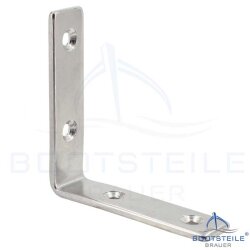 Corner with 4 holes 61x15mm - stainless steel A2