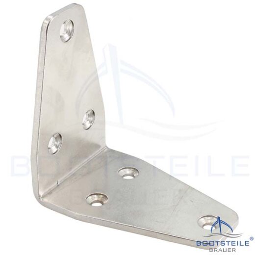 Triangular corner brace 80x50 mm - stainless steel A2