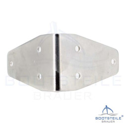 Triangular corner brace 80x50 mm - stainless steel A2