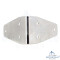 Triangular corner brace 80x50 mm - stainless steel A2