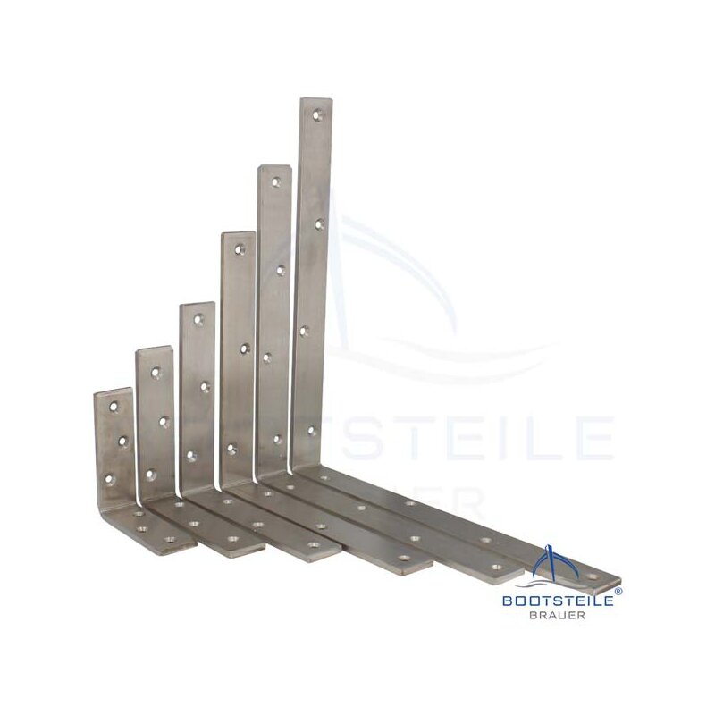 Corner brace, bare surface - stainless steel A2