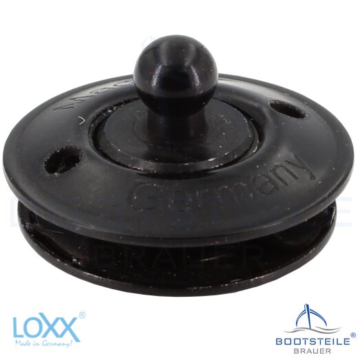 LOXX partie inférieure pour tissu - laiton chromé noir