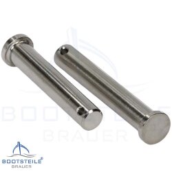 Clevis pin 6 x 34 mm - Stainless steel V4A