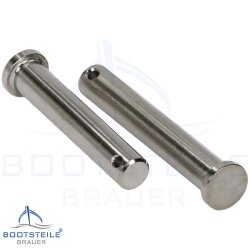 Clevis pin 8 x 25 mm - Stainless steel V4A