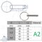 Goupille à bille - Acier Inoxydable V2A