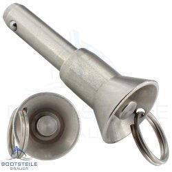 Quick release pin with manual ball lock - stainless steel...