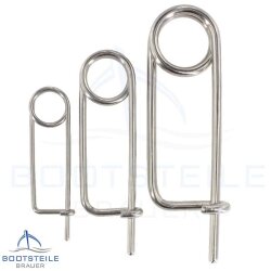 Safety spring 3x80 mm - Stainless steel V4A