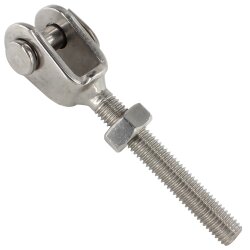 Fork with right thread 8386 inkl. Nut DIN 934 - stainless...